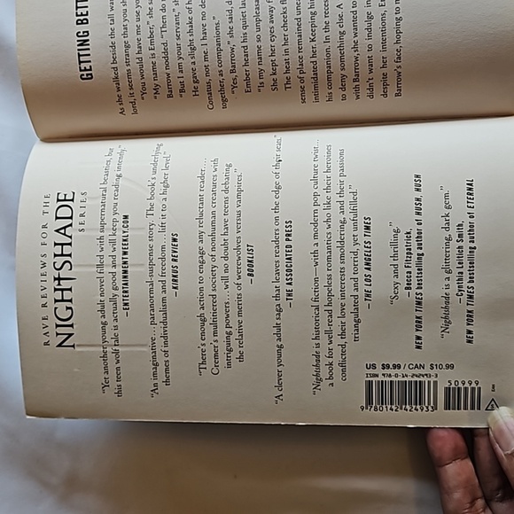 RIFT Andrea Cremer A Nigtshade Novel Speak Books Paperback 2013 Pre-owned - Picture 9 of 17